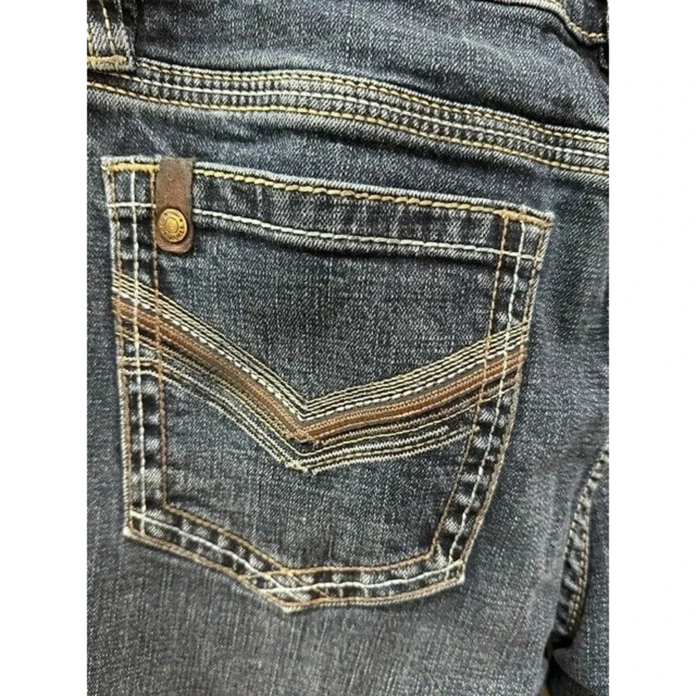 Cody James Men's Bootcut Jeans 30x34 Medium Wash Western Pocket Stitching Cowboy